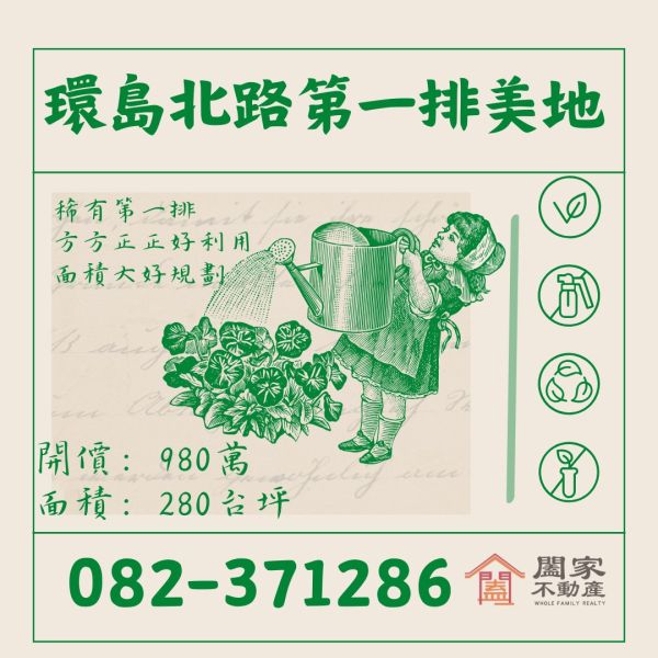 〖環島北路第一排美農地〗 