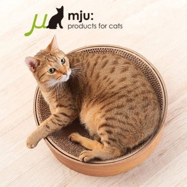 日本AIM CREATE mju系列-可替換式圓形貓抓板 