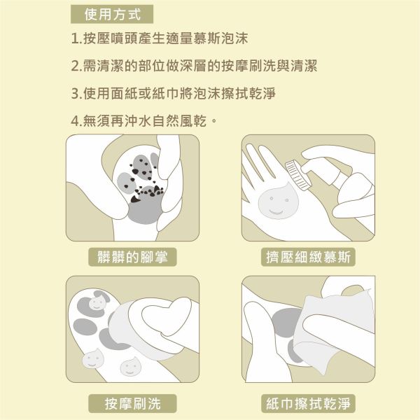 Happy Cat - 貓咪泡沫FUN鬆洗150ML補充瓶 