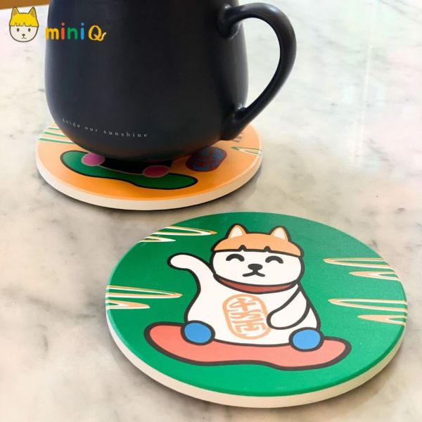 MiniQ 汪喵來好運 招財吸水杯墊 一放就招財 元寶滾滾來 招財貓
貓狗杯墊
吸水杯墊