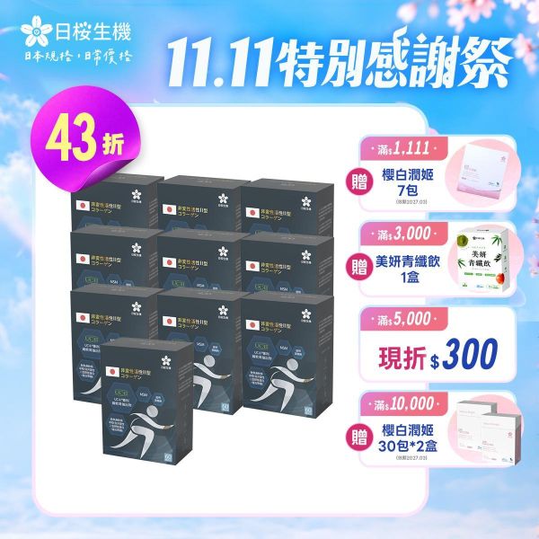 【10盒組】行動職人-五效關鍵膠囊(UC-II®) 60粒/盒｜現省15340元 五效關鍵,UCII,UC2,UC-II,MSM,行動力,靈活,腳步,葡萄糖胺,軟骨素,潤滑,玻尿酸,蛋白聚醣,鈣,日櫻生機,UCII推薦,UCII功效,關節保養,UCII品牌,北海道鮭魚精華