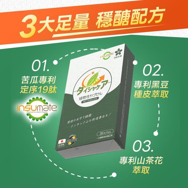 【2盒組】代謝職人-苦瓜美形膠囊30粒/盒 苦瓜胜肽,代謝保健食品,血糖過高,山茶花減肥,日本減肥保健品,穩醣產品,降體脂,定序19肽,體重管理,黑松茶花,分解茶,山苦瓜,減重,減肥,燃脂,代謝症候群,瘦身保健,飲控,苦瓜保健