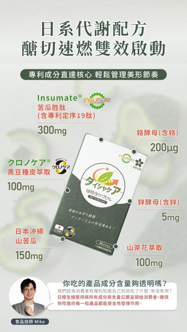 代謝職人-苦瓜美形膠囊60粒/盒｜2入組 苦瓜胜肽 、代謝 保健食品、苦瓜胜肽 血糖、山茶花減 肥、日本減肥保健品、穩糖 產品、降體脂、定序19肽、體重管理、黑松茶花、分解茶
