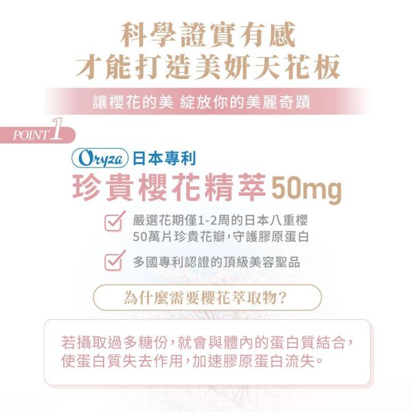 美妍職人-櫻白潤姬美妍精萃 ｜共30包 櫻白潤姬,膠原蛋白,養顏美容,玻尿酸,神經醯胺,彈性蛋白,維生素C,美妍,櫻花,美顏保健品,美容保健,日本膠原蛋白,美白,抗老,保濕,日櫻生機,北海道鮭魚精華