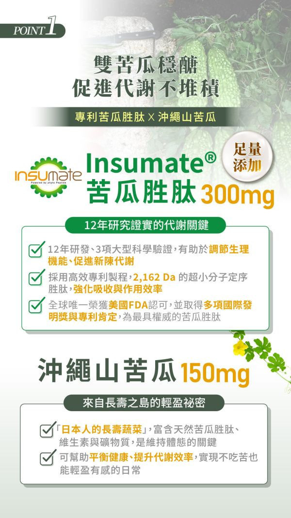 代謝職人-苦瓜美形膠囊60粒/盒｜2入組 苦瓜胜肽 、代謝 保健食品、苦瓜胜肽 血糖、山茶花減 肥、日本減肥保健品、穩糖 產品、降體脂、定序19肽、體重管理、黑松茶花、分解茶