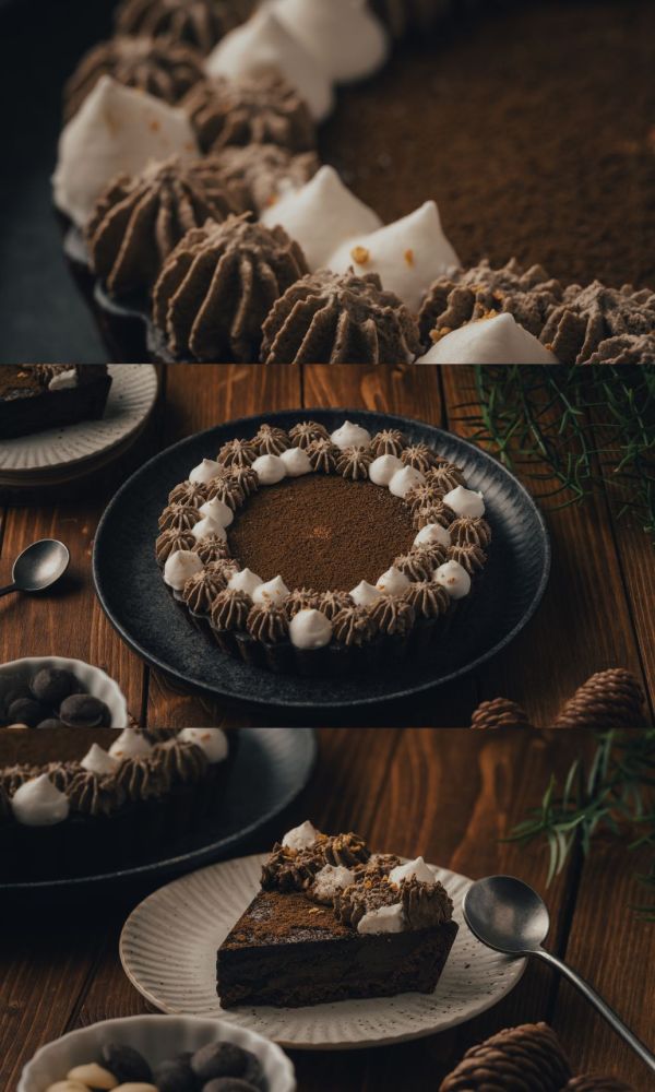 焙茶咖啡巧克力塔 6吋 