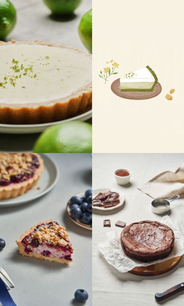 92折 | 檸檬塔 + 開心果塔 + 莓果塔 + 布朗尼 | 一次滿足 