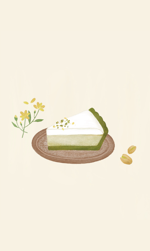 下架出清｜85折｜原本沒有要賣的開心果塔 6吋 開心果