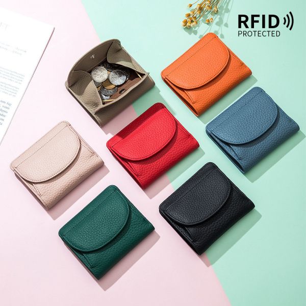 迷你錢包女包新潮日本RFID折疊簡約超薄真皮日系小錢夾女錢包潮 日韓設計文創真牛皮 ANA067-CL-3406 台灣真皮包防水包,頂級手提包,設計師真皮夾,高品質小錢包,手工眼鏡袋零錢包,輕奢小掛袋側背包,精品皮包小方包,獨家女包後背包,免運斜背包,名牌包晚宴包