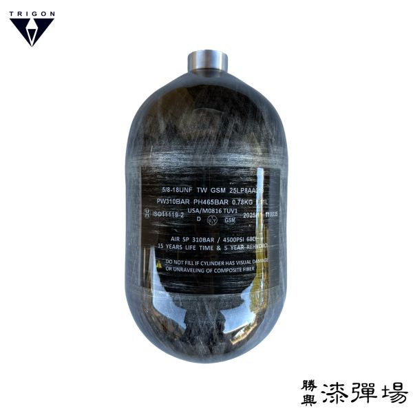 【漆彈專賣-三角戰略】新技術二代輕量化68CI碳纖氣瓶-台灣製造 