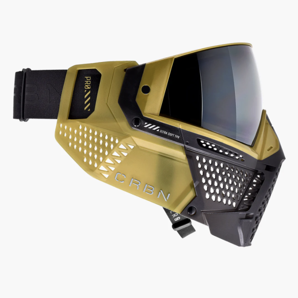 【漆彈專賣-三角戰略】CARBON ZERO PRO - 沙漠金 漆彈面罩 