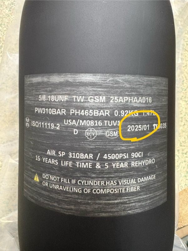 特價【漆彈專賣-三角戰略】單瓶身 新技術二代輕量化90CI碳纖氣瓶-台灣製造 