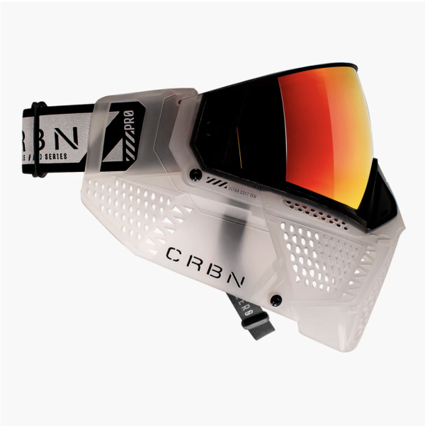 【漆彈專賣-三角戰略】CARBON ZERO PRO - 透明白 漆彈面罩 