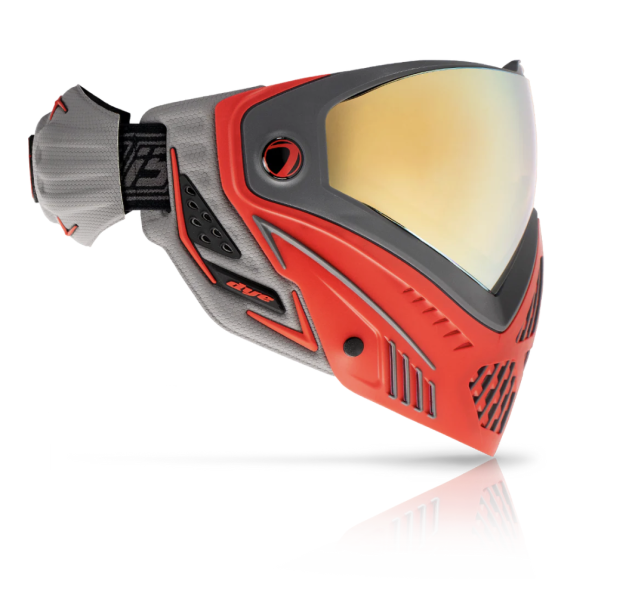 【漆彈專賣-三角戰略】Dye I5 - 暗影紅 限量版 漆彈面罩 送旋鈕鬆緊帶＿紅 