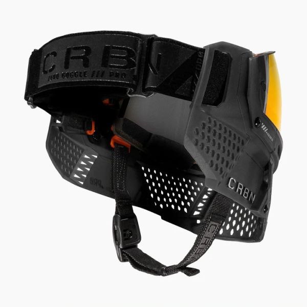 【漆彈專賣-三角戰略】CARBON ZERO PRO - 煙燻黑 漆彈面罩 
