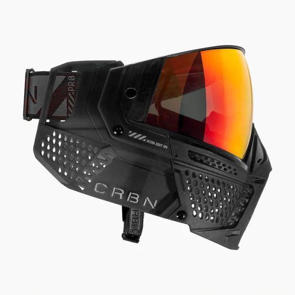 【漆彈專賣-三角戰略】CARBON ZERO PRO - 煙燻黑 漆彈面罩 