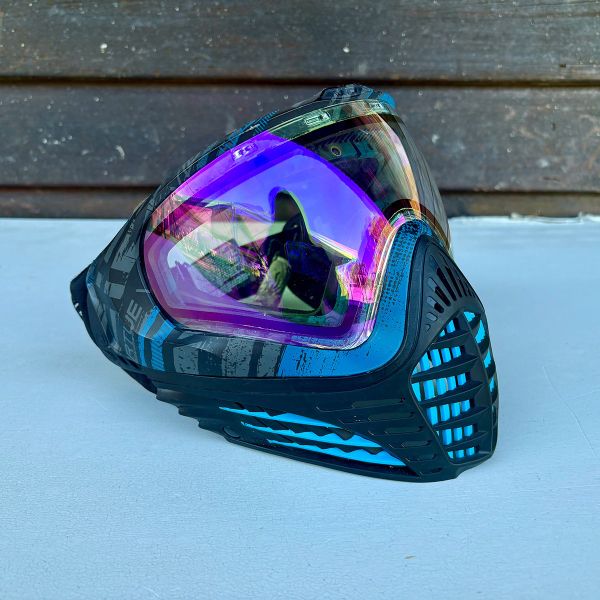 【漆彈專賣-三角戰略】“二手” VIRTUE VIO 面罩 - 黑藍 