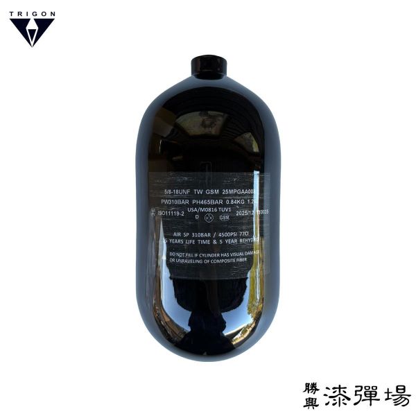 【漆彈專賣-三角戰略】單瓶身 新技術二代輕量化77CI碳纖氣瓶-台灣製造 