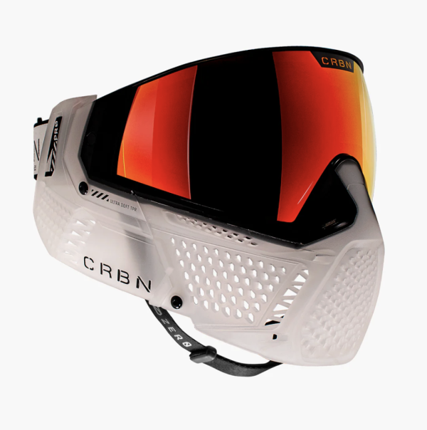 【漆彈專賣-三角戰略】CARBON ZERO PRO - 透明白 漆彈面罩 