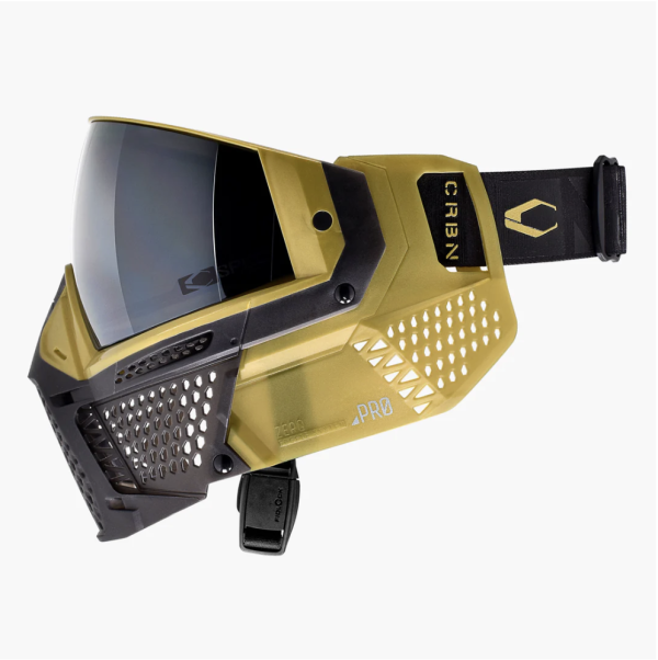 【漆彈專賣-三角戰略】CARBON ZERO PRO - 沙漠金 漆彈面罩 