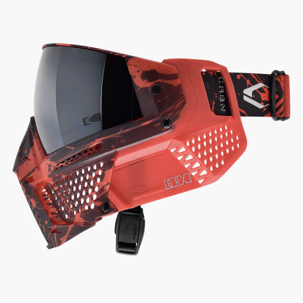 【漆彈專賣-三角戰略】CARBON ZERO GRX - 潑墨紅 漆彈面罩 