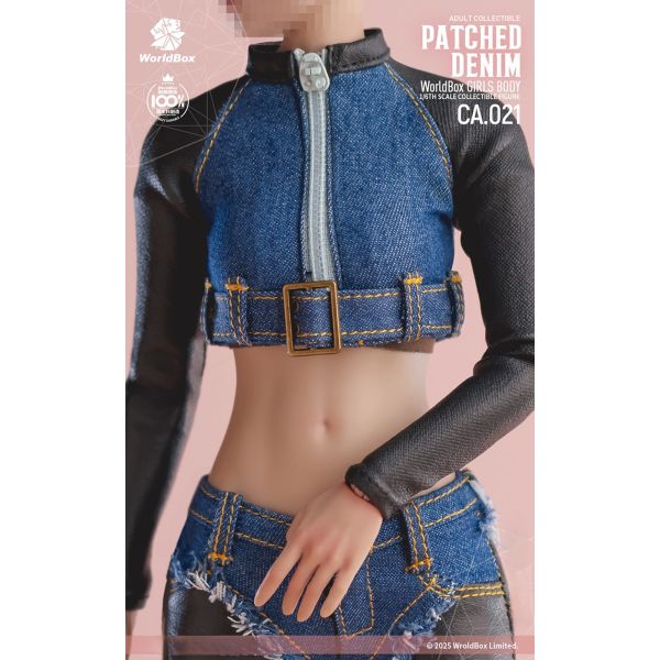 預購免運 Worldbox 1/6 服裝包 - 復古拼接牛仔套裝 CA021 可動人偶,12吋人偶,6吋人偶,模型預購,1/6人偶,1/12人偶,KOF模型王者,Worldbox 1/6 服裝包 - 復古拼接牛仔套裝 CA021,Worldbox 服裝包,Worldbox CA021,CA021,