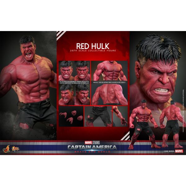 預購免運 HOT TOYS MMS797 《 美國隊長：無畏新世界 》 紅浩克 可動人偶,12吋人偶,6吋人偶,模型預購,1/6人偶,1/12人偶,KOF模型王者, HOT TOYS MMS797 《 美國隊長：無畏新世界 》 紅浩克, HOT TOYS, HOT TOYS MMS797, HOT TOYS 紅浩克,野獸國 紅浩克,紅浩克可動人偶,紅浩克1/6人偶,紅浩克12吋人偶,