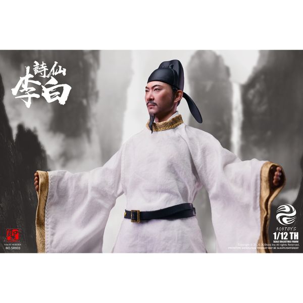 預購免運 303TOYS 1/12 詩仙 李白 標準版 / 豪華版 SR003B 可動人偶,12吋人偶,6吋人偶,模型預購,1/6人偶,1/12人偶,KOF模型王者,303TOYS 1/12 詩仙 李白 標準版 / 豪華版 SR003B,303TOYS,303TOYS 李白,303TOYS SR003B,李白可動人偶,李白可動模型,李白1/12人偶,李白6吋人偶,