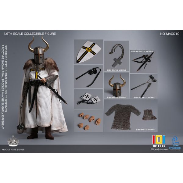 預購免運 101TOYS x PP STUDIO 1/6 中世紀條頓大統領 MA001C 可動人偶,12吋人偶,6吋人偶,模型預購,1/6人偶,1/12人偶,KOF模型王者,101TOYS x PP STUDIO 1/6 中世紀條頓大統領 MA001C,101TOYS MA001C,PP STUDIO MA001C,