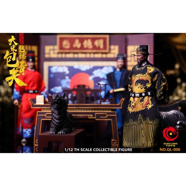 預購免運 QIANLONGTOYS 1/12 《 大宋 》包青天 三人套裝版 QL-006 可動人偶,12吋人偶,6吋人偶,模型預購,1/6人偶,1/12人偶,KOF模型王者,QIANLONG 1/12 《 大宋 》 南俠 - 展昭 QL-003,QIANLONG,QIANLONG 展昭,展昭可動人偶,展昭1/12人偶,展昭6吋人偶,