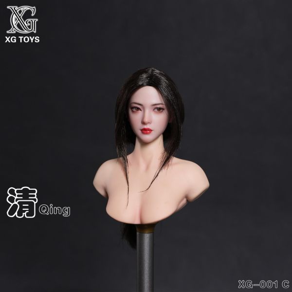 預購免運 XG Toys 1/6 可動眼頭雕 亞洲美女  共三款 XG‑001ABC 可動人偶,12吋人偶,6吋人偶,模型預購,1/6人偶,1/12人偶,KOF模型王者,XG Toys 1/6 可動眼頭雕 亞洲美女  共三款 XG‑001ABC,XG Toys,1/6頭雕,12吋頭雕,