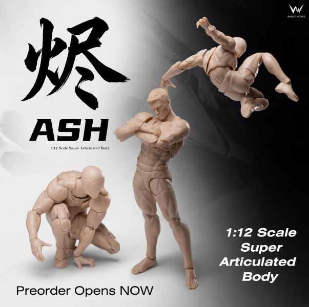 預購免運 鯨工坊 1/12 超可動素體 - 燼Ash  共4種顏色 WW03 可動人偶,12吋人偶,6吋人偶,模型預購,1/6人偶,1/12人偶,KOF模型王者,鯨工坊 1/12 超可動素體 - 燼Ash  共4種顏色 WW03,鯨工坊,鯨工坊 燼 Ash,鯨工坊 素體,1/12素體,6吋素體,超可動素體,