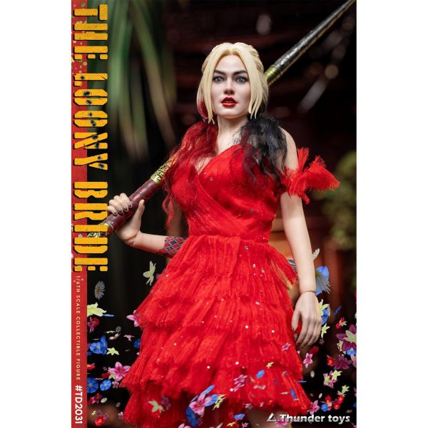 現貨免運 Thunder Toys 1/6 瘋狂新娘 TD2031 可動人偶 可動人偶,12吋人偶,6吋人偶,模型預購,1/6人偶,1/12人偶,KOF模型王者,Thunder Toys 1/6 瘋狂新娘 TD2031 可動人偶,Thunder Toys,Thunder Toys TD2031,TD2031,Thunder Toys 小丑女,