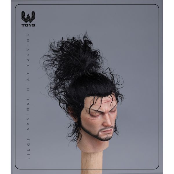 預購 W TOYS 1/6 植髮 可動眼 武士頭雕 張眼/閉眼版 共兩款 可動人偶,12吋人偶,6吋人偶,模型預購,1/6人偶,1/12人偶,KOF模型王者,W TOYS 1/6 植髮 可動眼 武士頭雕 張眼/閉眼版 共兩款,W TOYS,W TOYS 頭雕,