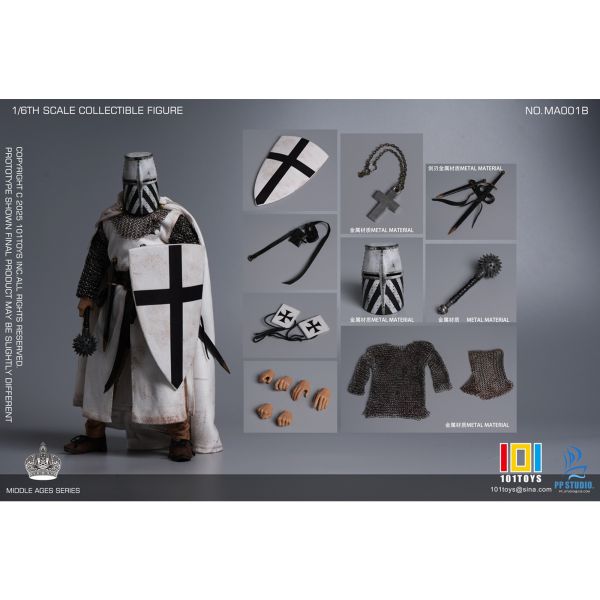 預購免運 101TOYS x PP STUDIO 1/6 中世紀條頓騎士 MA001B 可動人偶,12吋人偶,6吋人偶,模型預購,1/6人偶,1/12人偶,KOF模型王者,101TOYS x PP STUDIO 1/6 中世紀條頓指揮官 MA001B,101TOYS MA001B,PP STUDIO MA001B,