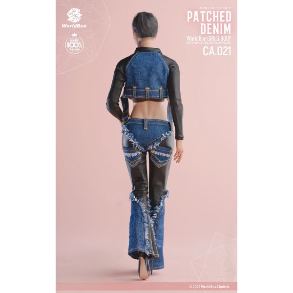 預購免運 Worldbox 1/6 服裝包 - 復古拼接牛仔套裝 CA021 可動人偶,12吋人偶,6吋人偶,模型預購,1/6人偶,1/12人偶,KOF模型王者,Worldbox 1/6 服裝包 - 復古拼接牛仔套裝 CA021,Worldbox 服裝包,Worldbox CA021,CA021,