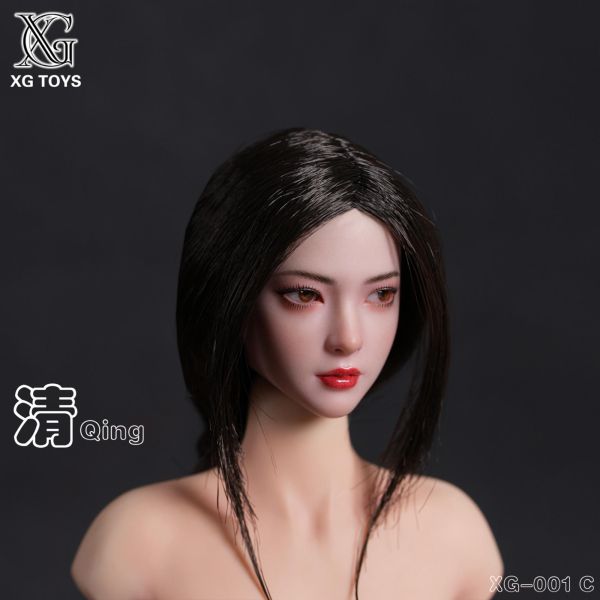 預購免運 XG Toys 1/6 可動眼頭雕 亞洲美女  共三款 XG‑001ABC 可動人偶,12吋人偶,6吋人偶,模型預購,1/6人偶,1/12人偶,KOF模型王者,XG Toys 1/6 可動眼頭雕 亞洲美女  共三款 XG‑001ABC,XG Toys,1/6頭雕,12吋頭雕,