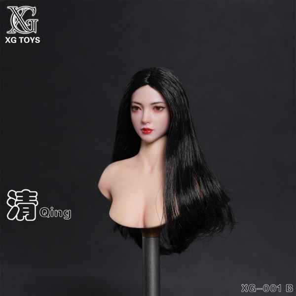 預購免運 XG Toys 1/6 可動眼頭雕 亞洲美女  共三款 XG‑001ABC 可動人偶,12吋人偶,6吋人偶,模型預購,1/6人偶,1/12人偶,KOF模型王者,XG Toys 1/6 可動眼頭雕 亞洲美女  共三款 XG‑001ABC,XG Toys,1/6頭雕,12吋頭雕,