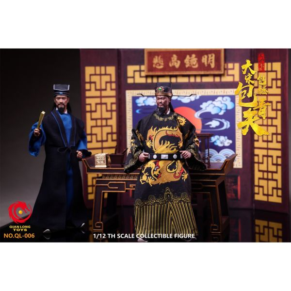 預購免運 QIANLONGTOYS 1/12 《 大宋 》包青天 三人套裝版 QL-006 可動人偶,12吋人偶,6吋人偶,模型預購,1/6人偶,1/12人偶,KOF模型王者,QIANLONG 1/12 《 大宋 》 南俠 - 展昭 QL-003,QIANLONG,QIANLONG 展昭,展昭可動人偶,展昭1/12人偶,展昭6吋人偶,
