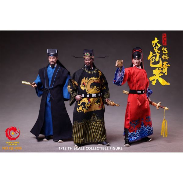預購免運 QIANLONGTOYS 1/12 《 大宋 》包青天 三人套裝版 QL-006 可動人偶,12吋人偶,6吋人偶,模型預購,1/6人偶,1/12人偶,KOF模型王者,QIANLONG 1/12 《 大宋 》 南俠 - 展昭 QL-003,QIANLONG,QIANLONG 展昭,展昭可動人偶,展昭1/12人偶,展昭6吋人偶,