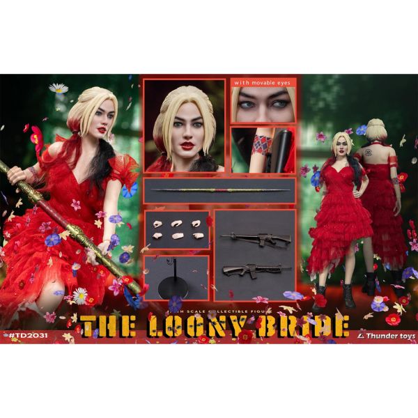 現貨免運 Thunder Toys 1/6 瘋狂新娘 TD2031 可動人偶 可動人偶,12吋人偶,6吋人偶,模型預購,1/6人偶,1/12人偶,KOF模型王者,Thunder Toys 1/6 瘋狂新娘 TD2031 可動人偶,Thunder Toys,Thunder Toys TD2031,TD2031,Thunder Toys 小丑女,
