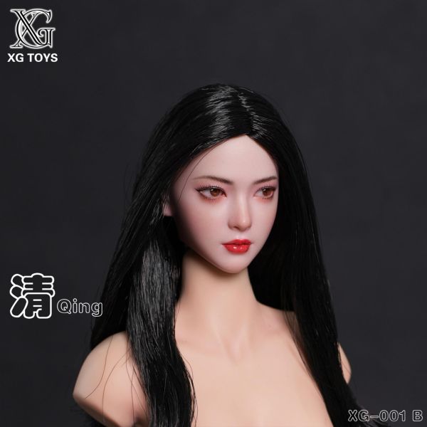 預購免運 XG Toys 1/6 可動眼頭雕 亞洲美女  共三款 XG‑001ABC 可動人偶,12吋人偶,6吋人偶,模型預購,1/6人偶,1/12人偶,KOF模型王者,XG Toys 1/6 可動眼頭雕 亞洲美女  共三款 XG‑001ABC,XG Toys,1/6頭雕,12吋頭雕,