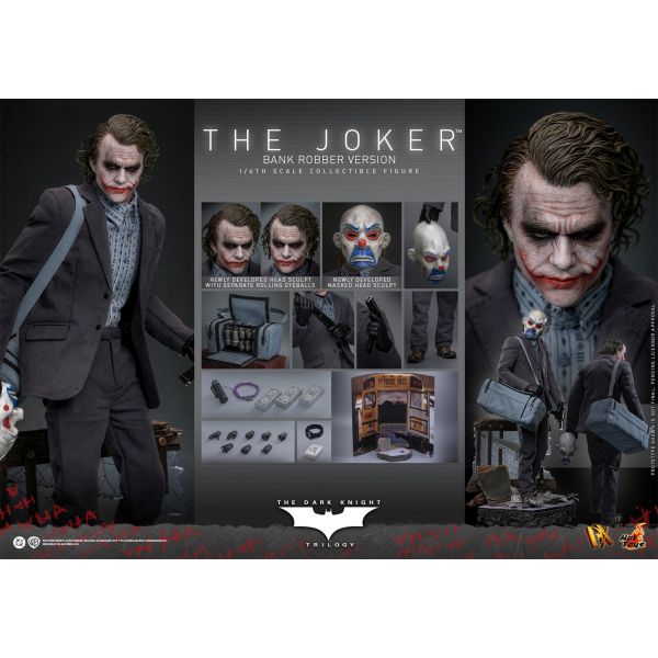 預購免運 HOT TOYS DX50 蝙蝠俠 黑暗騎士 三部曲 小丑 搶匪款 可動人偶,12吋人偶,6吋人偶,模型預購,1/6人偶,1/12人偶,KOF模型王者,HOT TOYS DX50 蝙蝠俠 黑暗騎士 三部曲 小丑 搶匪款,HOT TOYS,HOT TOYS DX50,HOT TOYS 蝙蝠俠,HOT TOYS 小丑,HOT TOYS JOKER,小丑 可動人偶,小丑可動模型,小丑1/6人偶,小丑12吋人偶,JOKER 可動人偶,JOKER可動模型,JOKER1/6人