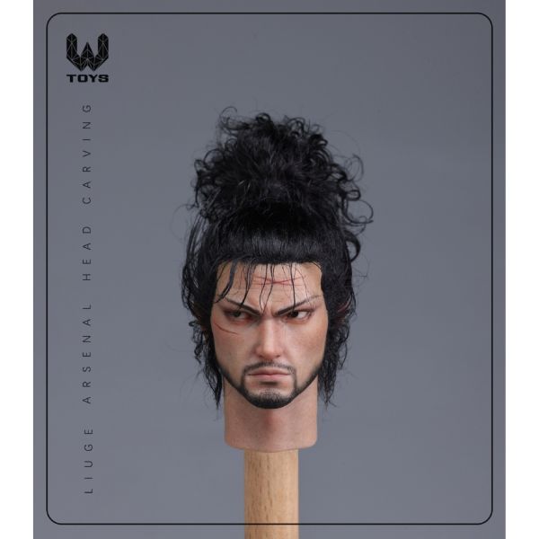 預購 W TOYS 1/6 植髮 可動眼 武士頭雕 張眼/閉眼版 共兩款 可動人偶,12吋人偶,6吋人偶,模型預購,1/6人偶,1/12人偶,KOF模型王者,W TOYS 1/6 植髮 可動眼 武士頭雕 張眼/閉眼版 共兩款,W TOYS,W TOYS 頭雕,