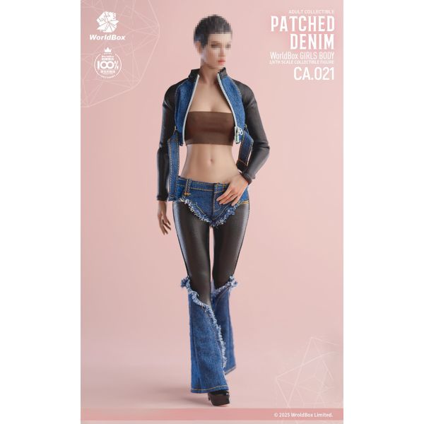 預購免運 Worldbox 1/6 服裝包 - 復古拼接牛仔套裝 CA021 可動人偶,12吋人偶,6吋人偶,模型預購,1/6人偶,1/12人偶,KOF模型王者,Worldbox 1/6 服裝包 - 復古拼接牛仔套裝 CA021,Worldbox 服裝包,Worldbox CA021,CA021,