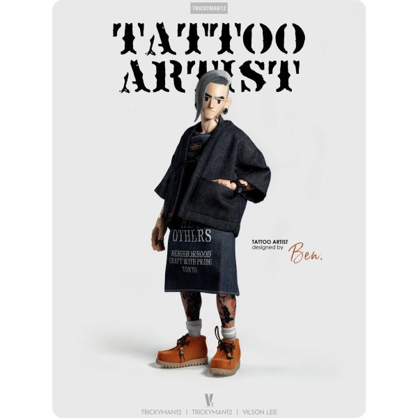 預購免運 trickyMan12 1/6 刺青師2 特別版 可動人偶,12吋人偶,6吋人偶,模型預購,1/6人偶,1/12人偶,KOF模型王者,trickyMan12 1/6 刺青師2 特別版,trickyMan12,trickyMan12 刺青師,trickyMan12 可動人偶,trickyMan12 可動模型,trickyMan12 1/6人偶,trickyMan12 12吋人偶,