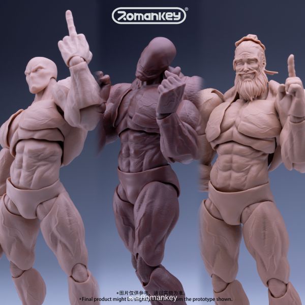 預購免運 Romankey  1/12  超可動素體 18cm 大塊頭 Big Guy 可動人偶,12吋人偶,6吋人偶,模型預購,1/6人偶,1/12人偶,KOF模型王者,Romankey  1/12  超可動素體 18cm 大塊頭 Big Guy,Romankey,Romankey素體,Romankey 大塊頭,超可動素體,