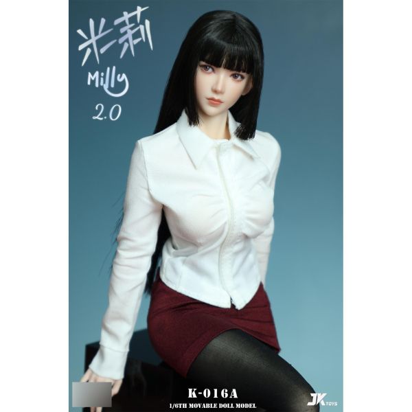 預購模板-免運 可動人偶,12吋人偶,6吋人偶,模型預購,1/6人偶,1/12人偶,KOF模型王者,JKTOYS 1/6 可動眼頭雕 米莉Milly2.0 共四款 K-016ABCD,JKTOYS,JKTOYS 米莉 Milly,JKTOYS頭雕,JKTOYS 可動眼頭雕,