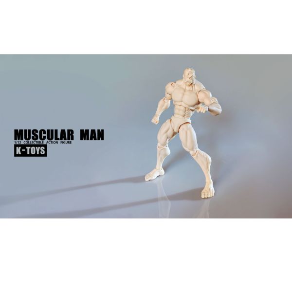 預購免運 K-Toys 1/12 強壯肌肉男素體 白膚/黃膚/黑膚 共3色 KT01 可動人偶,12吋人偶,6吋人偶,模型預購,1/6人偶,1/12人偶,KOF模型王者,K-Toys 1/12 強壯肌肉男素體 ,K-Toys,K-Toys素體,K-Toys KT01A,K-Toys KT01B,K-Toys KT01C,