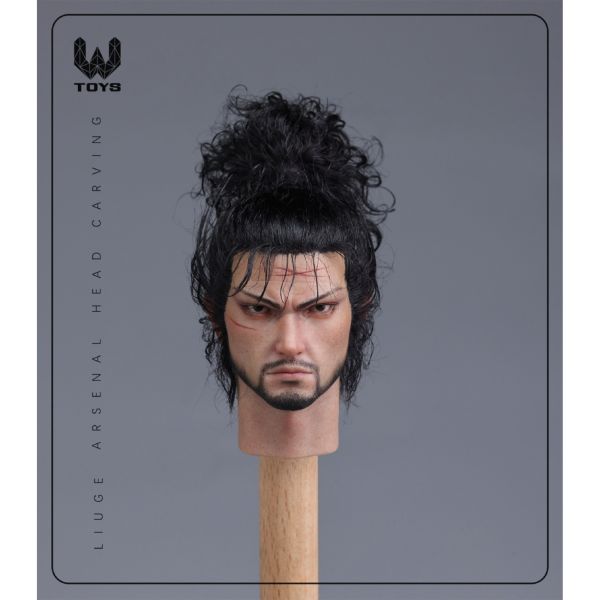 預購 W TOYS 1/6 植髮 可動眼 武士頭雕 張眼/閉眼版 共兩款 可動人偶,12吋人偶,6吋人偶,模型預購,1/6人偶,1/12人偶,KOF模型王者,W TOYS 1/6 植髮 可動眼 武士頭雕 張眼/閉眼版 共兩款,W TOYS,W TOYS 頭雕,